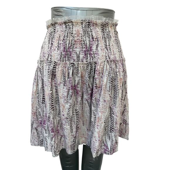 Zadig & Voltaire Feather Print Skirt Size Medium - Picture 2 of 3